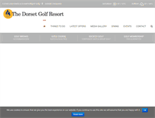 Tablet Screenshot of dorsetgolfresort.com